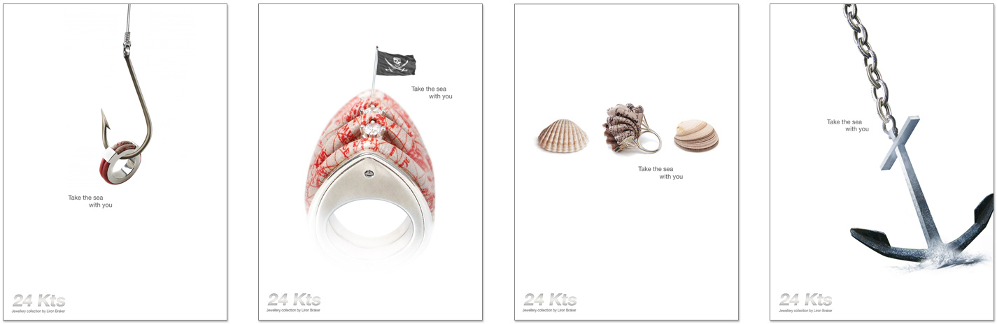 poster series jewelry inspired by the sea