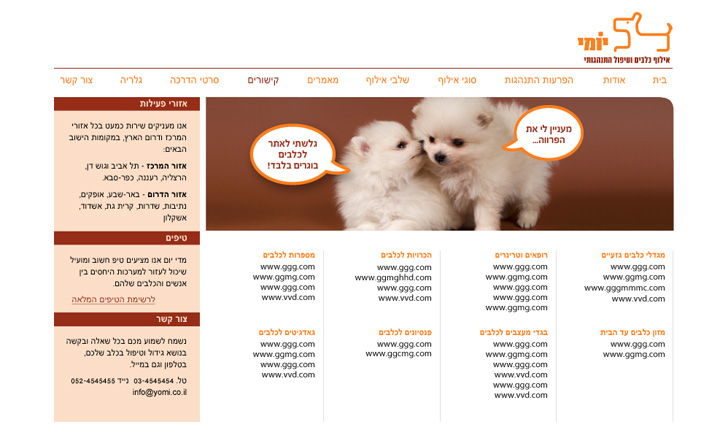 yomi dog trainer website design