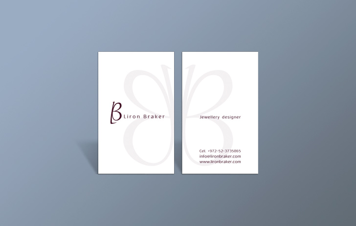 Two sided business card graphic design
